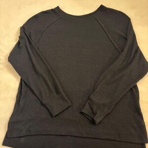 Aerie Women’s Oversized Black Long Sleeve Shirt | Size Small